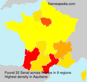 Surname Senal in France Surname Senal in France