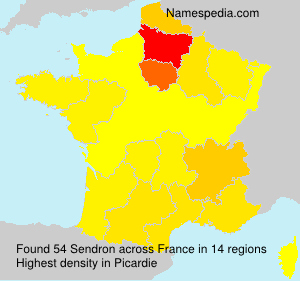 Surname Sendron in France Surname Sendron in France