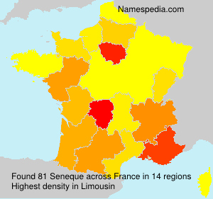 Surname Seneque in France Surname Seneque in France