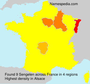 Surname Sengelen in France Surname Sengelen in France