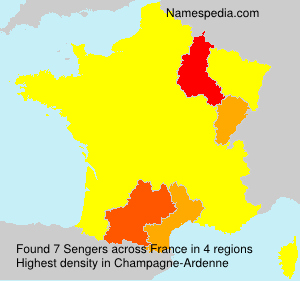 Surname Sengers in France Surname Sengers in France