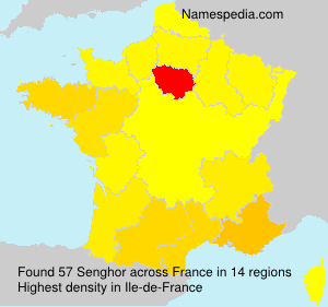 Surname Senghor in France Surname Senghor in France