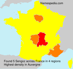 Surname Sengoz in France Surname Sengoz in France