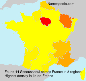 Surname Senoussaoui in France Surname Senoussaoui in France