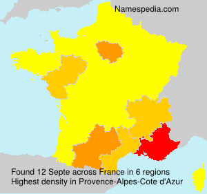Surname Septe in France Surname Septe in France