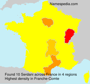 Surname Serdani in France Surname Serdani in France