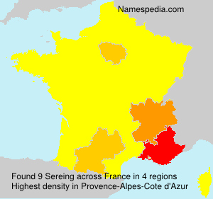 Surname Sereing in France Surname Sereing in France