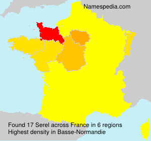 Surname Serel in France Surname Serel in France