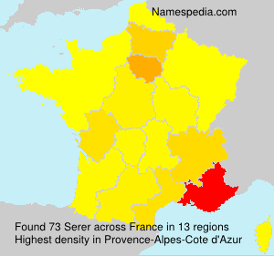 Surname Serer in France Surname Serer in France