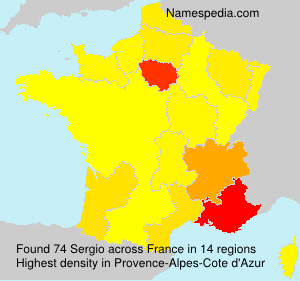 Surname Sergio in France Surname Sergio in France