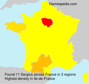 Surname Sergius in France