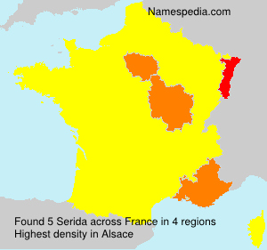 Surname Serida in France