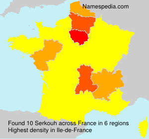Surname Serkouh in France Surname Serkouh in France