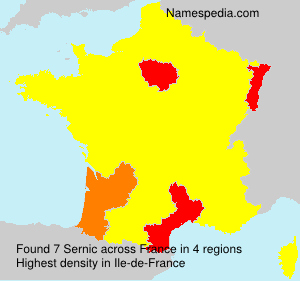 Surname Sernic in France Surname Sernic in France