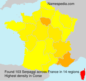 Surname Serpaggi in France Surname Serpaggi in France