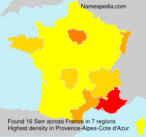 Surname Serr in France Surname Serr in France
