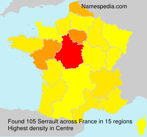 Surname Serrault in France Surname Serrault in France