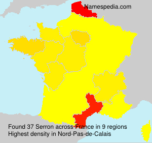 Surname Serron in France Surname Serron in France