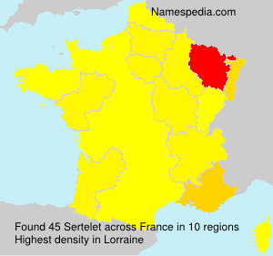 Surname Sertelet in France Surname Sertelet in France
