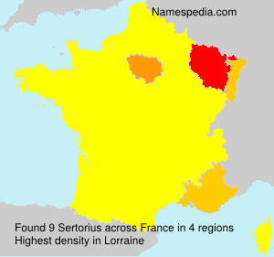 Surname Sertorius in France Surname Sertorius in France