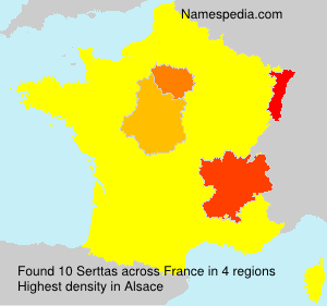 Surname Serttas in France Surname Serttas in France