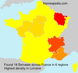 Surname Servadei in France Surname Servadei in France