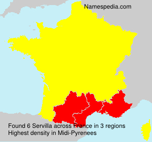 Surname Servilla in France Surname Servilla in France