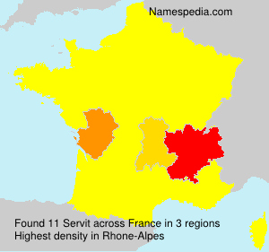 Surname Servit in France Surname Servit in France