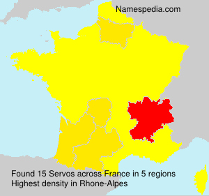 Surname Servos in France Surname Servos in France