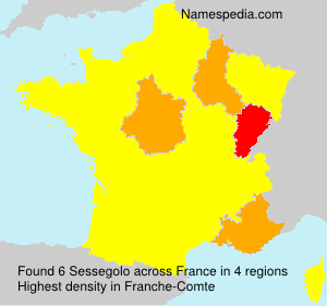 Surname Sessegolo in France Surname Sessegolo in France