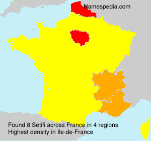 Surname Setifi in France Surname Setifi in France