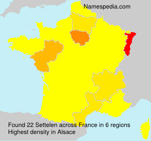 Surname Settelen in France Surname Settelen in France