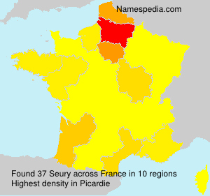 Surname Seury in France Surname Seury in France