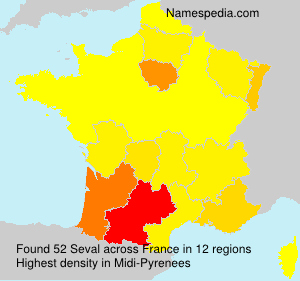 Surname Seval in France Surname Seval in France