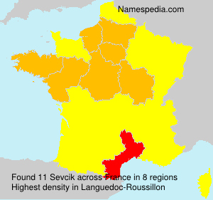 Surname Sevcik in France Surname Sevcik in France