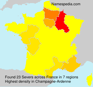 Surname Severs in France Surname Severs in France