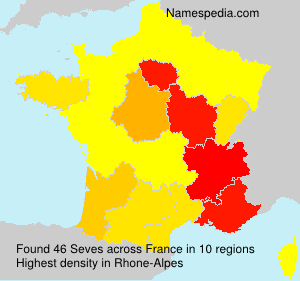 Surname Seves in France Surname Seves in France