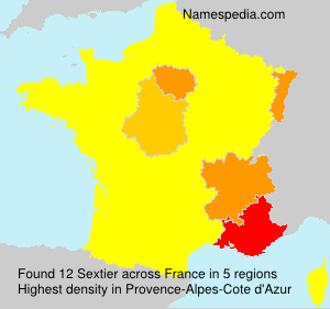 Surname Sextier in France Surname Sextier in France