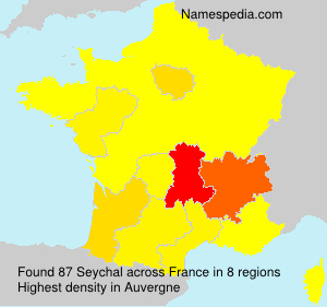 Surname Seychal in France Surname Seychal in France