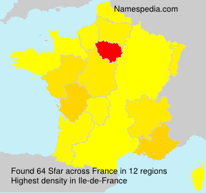 Surname Sfar in France Surname Sfar in France