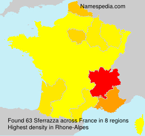 Surname Sferrazza in France Surname Sferrazza in France
