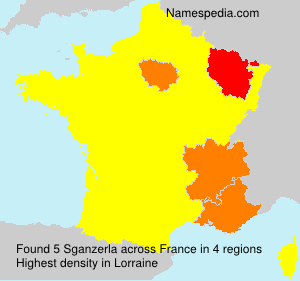 Surname Sganzerla in France Surname Sganzerla in France