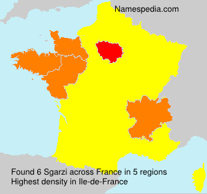 Surname Sgarzi in France Surname Sgarzi in France