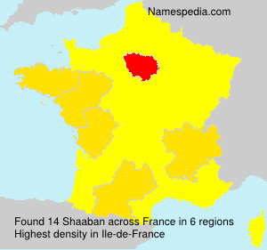 Surname Shaaban in France Surname Shaaban in France