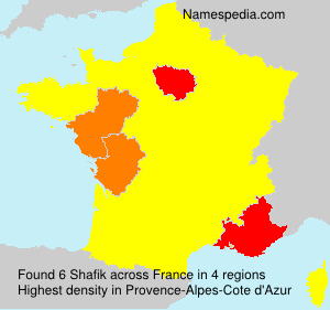 Surname Shafik in France Surname Shafik in France