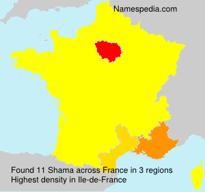 Surname Shama in France Surname Shama in France