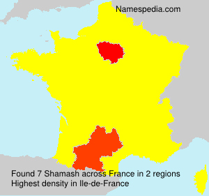 Surname Shamash in France Surname Shamash in France