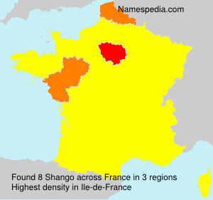 Surname Shango in France Surname Shango in France