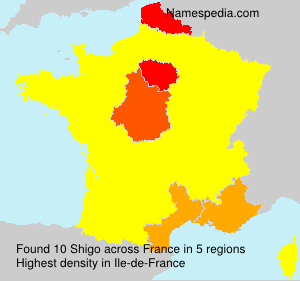Surname Shigo in France Surname Shigo in France