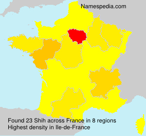 Surname Shih in France Surname Shih in France